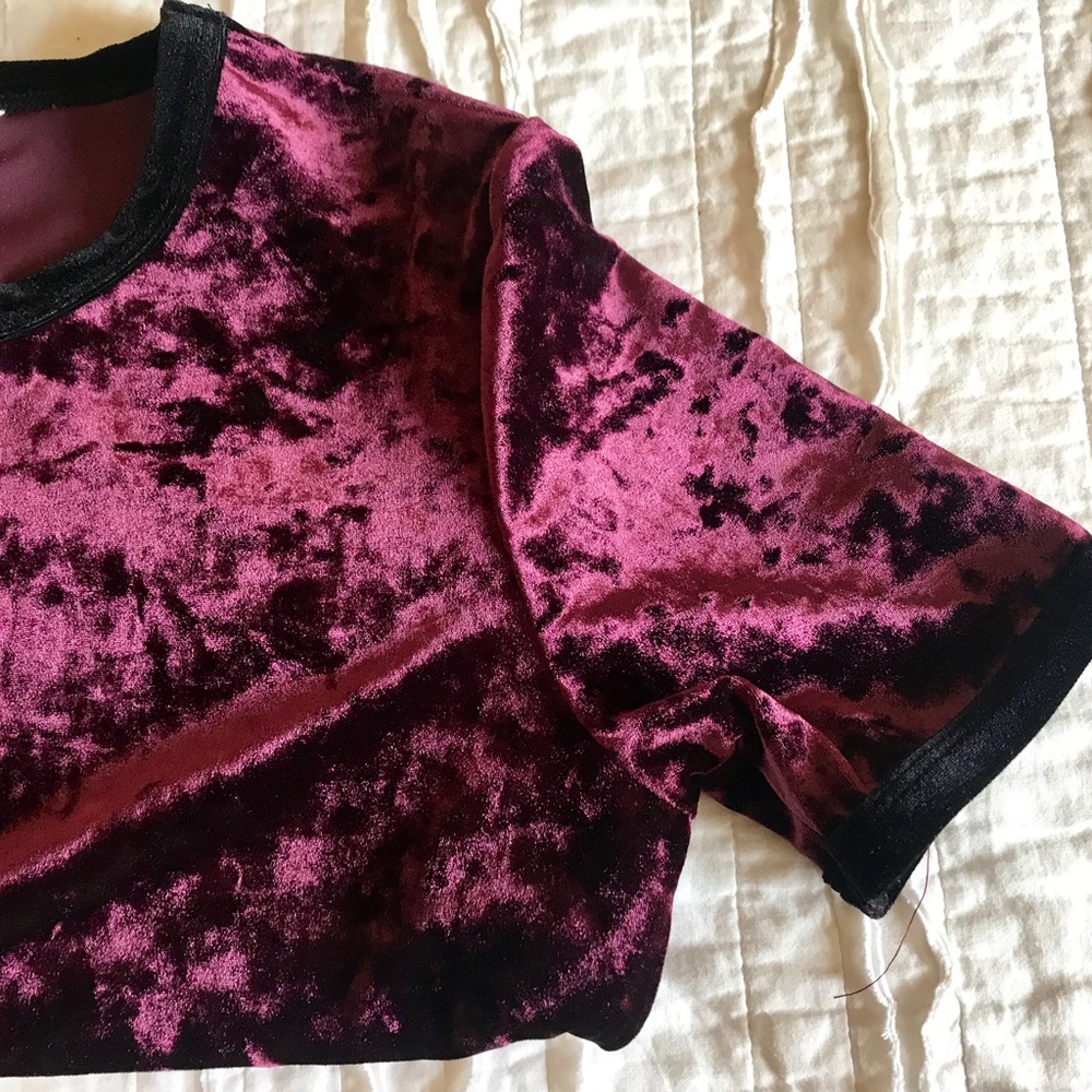 Crushed velvet crop